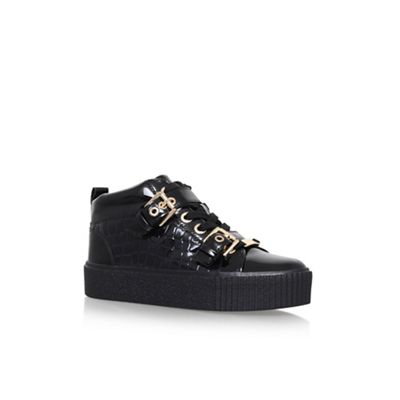 Carvela Black 'Lovejoy' flat lace up sneakers
